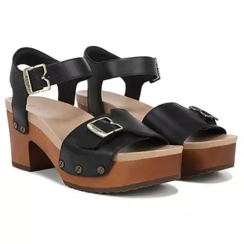 Оригинальные босоножки на блочном каблуке Love Dr. Scholl'S, черный