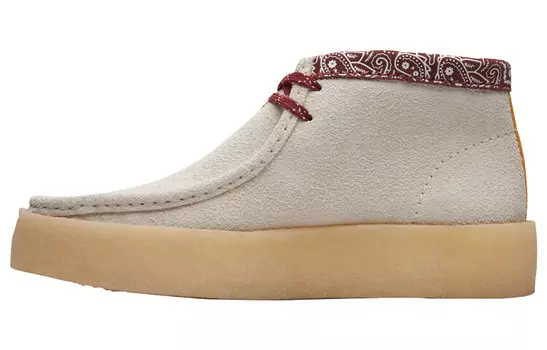 Оригинальные ботинки Wallabee Cup, белые, интерес Clarks
