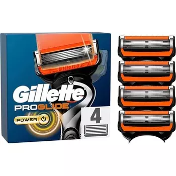 Оригинальные бритвенные лезвия Fusion Proglide Power, 4 шт., Gillette