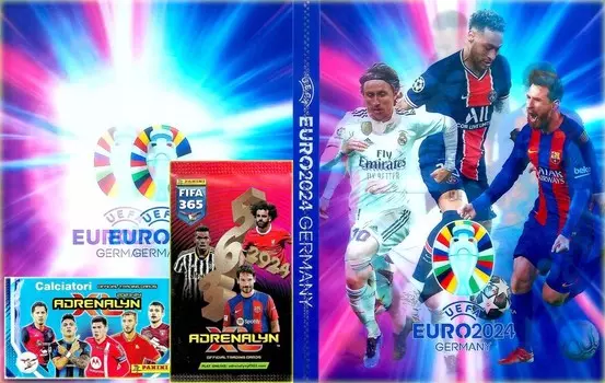 ОРИГИНАЛЬНЫЕ КАРТОЧКИ ПАНИНИ x12 FIFA 365 + БОЛЬШОЙ ФУТБОЛЬНЫЙ АЛЬБОМ XXL Inna marka