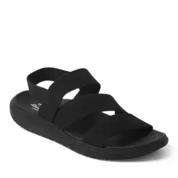 Оригинальные комфортные слайдеры с ремешком от Emilia для женщин Dearfoams, черный