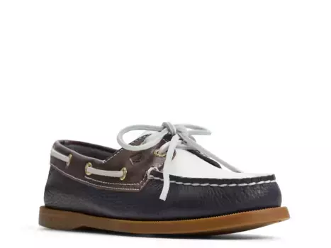 Оригинальные лодочные туфли с 2 отверстиями Sperry, Dark Brown/Navy