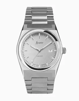 Оригинальные мужские часы в серебряном корпусе Accurist