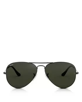 Оригинальные солнцезащитные очки-авиаторы Brow-Bar, 58 мм Ray-Ban