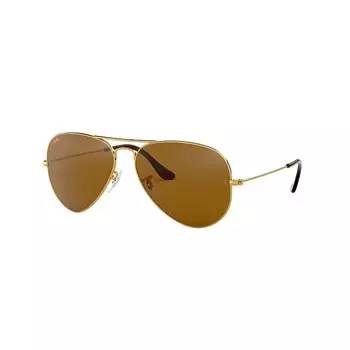 Оригинальные солнцезащитные очки-авиаторы Ray-Ban RB3025 58 мм, цвет Gold Brown