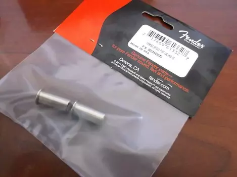 Оригинальные стойки Fender Thimble Bridge (2) для Jag/Jazz, никель, 005-4447-049