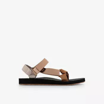 Оригинальные универсальные сандалии из переработанного полиэстера с контрастными ремешками Teva, мультиколор