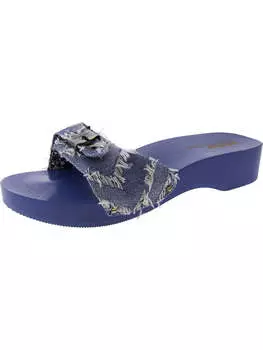 Оригинальные женские босоножки на танкетке с пряжкой Dr. Scholl's Shoes, цвет denim blue