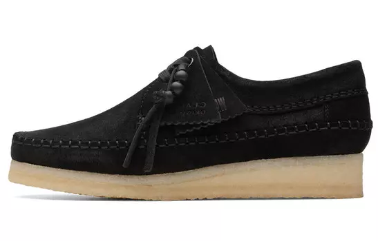 Оригинальные женские кроссовки Lifestyle с низким верхом черного цвета Clarks