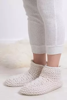 Оригинальные женские носки тапочки, 2 пары Totes, бежевый