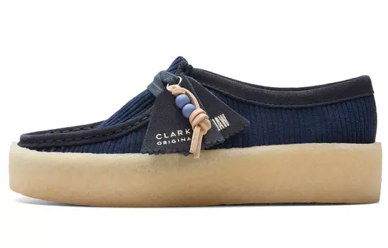 Оригинальные женские повседневные туфли женские синие Clarks