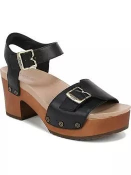 Оригинальные женские туфли Love из кожи Slip On Block Heel Dr. Scholl's Shoes, черный