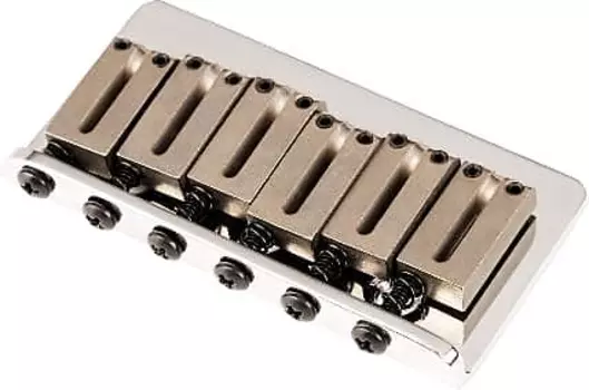 Оригинальный бридж Fender American Hardtail Strat '86-'07 в сборе, хром Genuine Fender American Hardtail Strat '86-'07 Bridge Assembly, Chrome