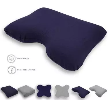Оригинальный чехол Sei Design для ортопедической подушки для шеи VISCO AIR Anti Snore темно-синий Sei Design Heimtextilien