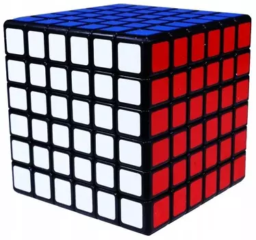 Оригинальный черный логический кубик Moyu 6X6X6 + подставка для Рубика Kostkoland