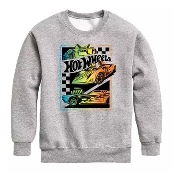 Оригинальный флисовый флис Hot Wheels Stunt Crew для мальчиков 8–20 лет Licensed Character, серый