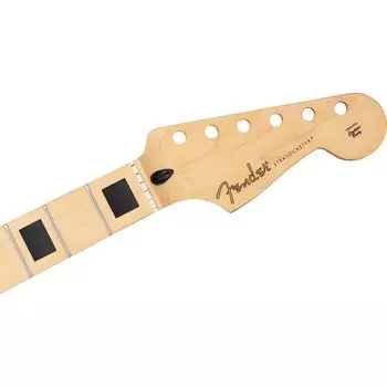 Оригинальный гриф Stratocaster серии Fender Player с вставками в виде блоков, клен Player Series Stratocaster Neck