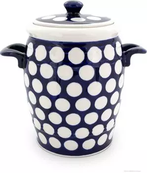 Оригинальный керамическая кастрюля Bunzlauer Bunzlauer, 4,2 литра, кастрюля для рома, вставная кастрюля, кастрюля для огурца, универсальная кастрюля, керамическая кастрюля, дизайн 26 Bunzlauer Keramik