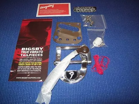 Оригинальный комплект Fender/Bigsby B5 для телека, логотип "F", #086-8013-004