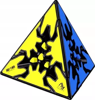 Оригинальный кубик-головоломка Qiyi Gear Paryminx + подставка Kostkoland