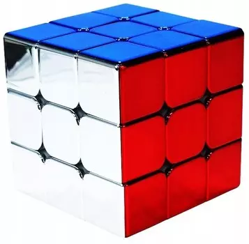 Оригинальный логический кубик SengSo Metallic M 3x3 + подставка Rubix Kostkoland