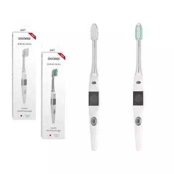 Оригинальный набор - Ионная зубная щетка IONICKISS Original Medium + IONICKISS Original Soft Inna marka