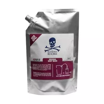 Оригинальный сменный мешочек для геля для душа, малоотходный, веганский, увлажняющий гель для душа, 1 литр, The Bluebeards Revenge