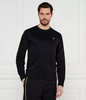 Оригинальный свитер с изображением щита Regular fit Gant, черный