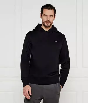 Оригинальный свитер с изображением щита Regular fit Gant, черный