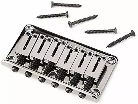 Оригинальный телескопический мост Fender Custom HH Special — ЧЕРНЫЙ НИКЕЛЬ, 006-2381-049