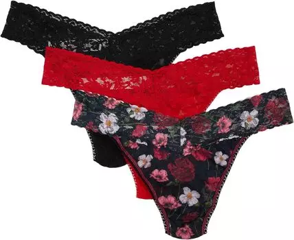 Original Rise в упаковке, 3 шт. Hanky Panky, цвет Red/Am I Dreaming/Black
