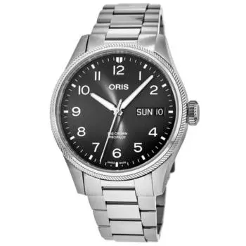Oris Big Crown ProPilot Big Day Date Серый циферблат Стальные мужские часы 01 752 7760 4063-07 8 22 08P