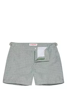 Orlebar Brown плавки-шорты с принтом, зеленый