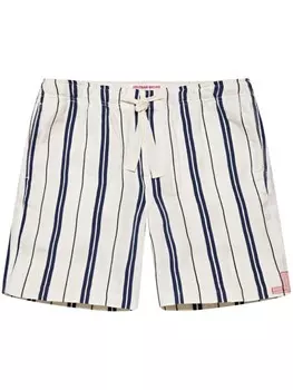 Orlebar Brown полосатые шорты Alex Ribbon, синий