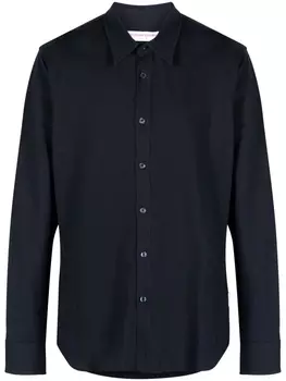 Orlebar Brown рубашка Giles из ткани пике, синий