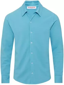 Orlebar Brown рубашка Giles, синий