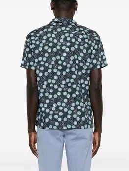 Orlebar Brown рубашка Hibbert с цветочным принтом, синий