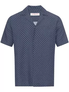 Orlebar Brown рубашка Maitan, синий