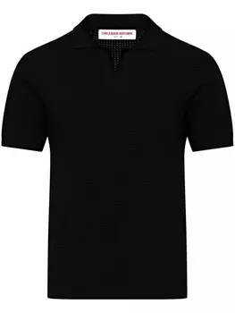Orlebar Brown рубашка поло Roddy, черный
