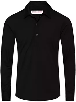 Orlebar Brown рубашка поло Себастьян, черный