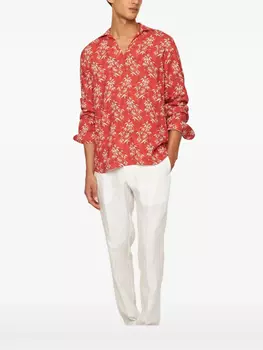 Orlebar Brown рубашка Ridley, красный