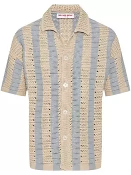Orlebar Brown рубашка Томаса, нейтральный цвет