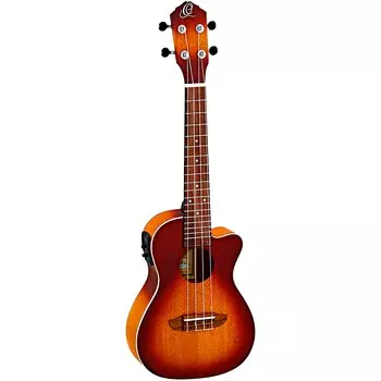 Ortega RUDAWN Earth Series Концертная гавайская гитара Прозрачная текила Sunburst 2-цветная Sunburst