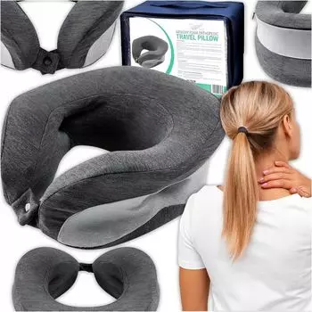 Ортопедическая автомобильная дорожная подушка из пены с эффектом памяти, подушка для сна Medi Sleep Travel