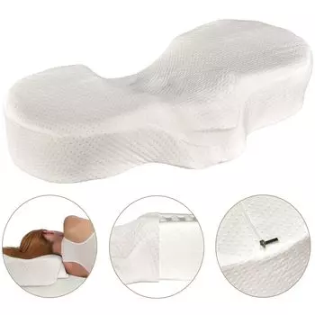 Ортопедическая подушка для сна на спине, подушка для поддержки шеи, подушка с эффектом памяти из термопены Goods & Gadgets