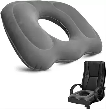 Ортопедическая поясничная подушка из пены с эффектом памяти серого цвета для спинки офисного сиденья водителя, кресла, стула от Medi Sleep bedee, серый
