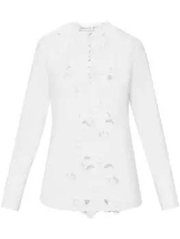 Oscar de la Renta блузка Water Lily, белый