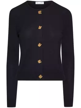 Oscar de la Renta кардиган English Rose Button, синий