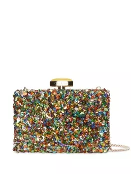 Oscar de la Renta клатч Confetti с пайетками, синий