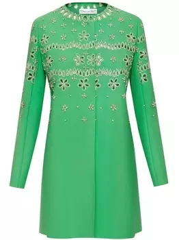 Oscar de la Renta куртка с кристаллами, зеленый